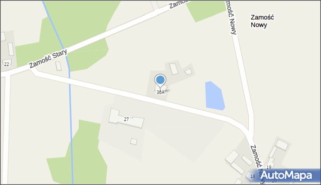 Zamość Nowy, Zamość Nowy, 36A, mapa Zamość Nowy