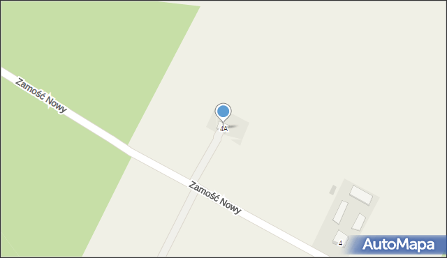 Zamość Nowy, Zamość Nowy, 4A, mapa Zamość Nowy