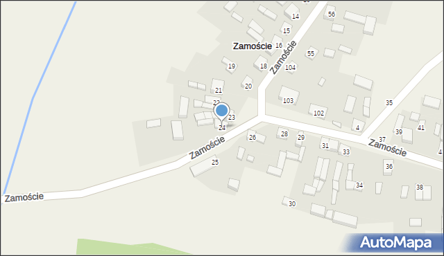 Zamoście, Zamoście, 24, mapa Zamoście