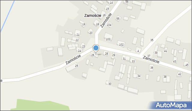 Zamoście, Zamoście, 27, mapa Zamoście