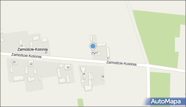 Zamoście-Kolonia, Zamoście-Kolonia, 37a, mapa Zamoście-Kolonia