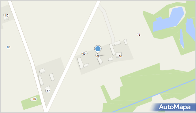 Zamoście-Kolonia, Zamoście-Kolonia, 68, mapa Zamoście-Kolonia