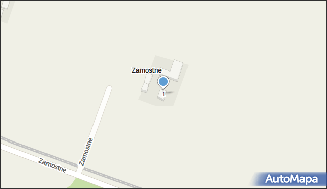 Zamostne, Zamostne, 1, mapa Zamostne