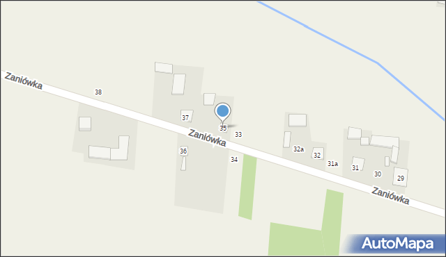 Zaniówka, Zaniówka, 35, mapa Zaniówka