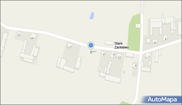 Zanklewo, Zanklewo, 15, mapa Zanklewo