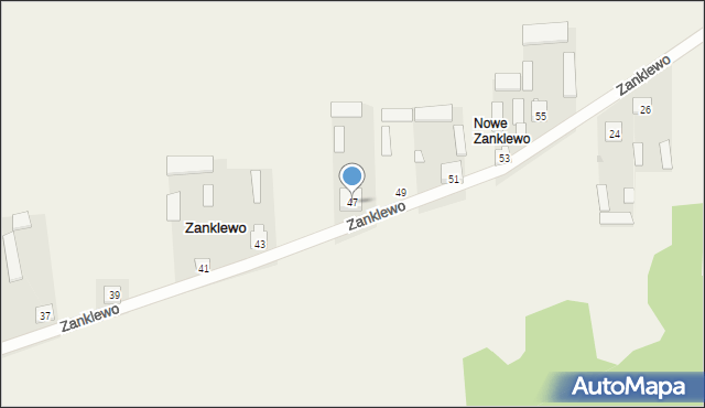 Zanklewo, Zanklewo, 47, mapa Zanklewo