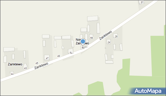 Zanklewo, Zanklewo, 53, mapa Zanklewo