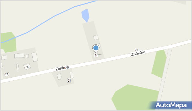 Zańków, Zańków, 24, mapa Zańków