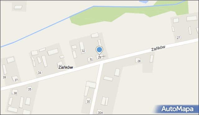 Zańków, Zańków, 29, mapa Zańków