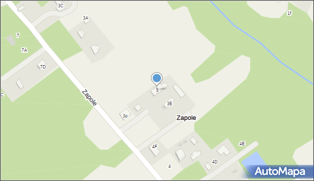 Zapole, Zapole, 3, mapa Zapole