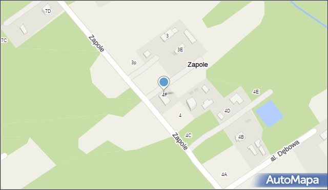 Zapole, Zapole, 4F, mapa Zapole