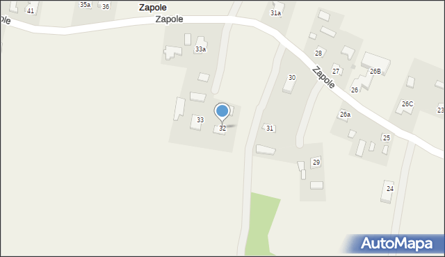 Zapole, Zapole, 32, mapa Zapole