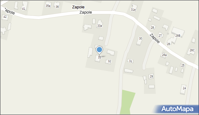 Zapole, Zapole, 33, mapa Zapole