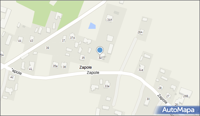 Zapole, Zapole, 34, mapa Zapole