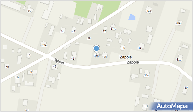 Zapole, Zapole, 35a, mapa Zapole