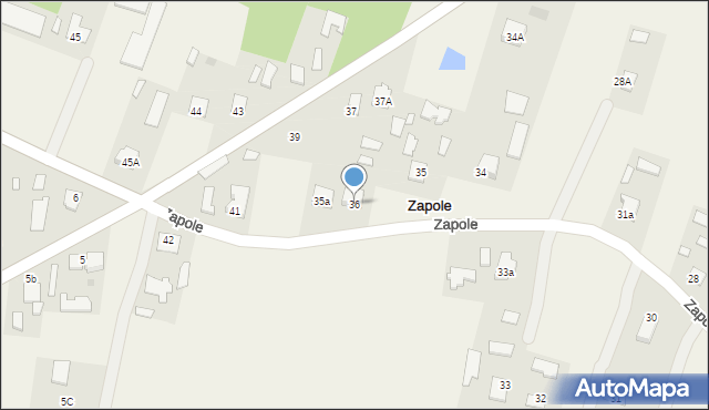 Zapole, Zapole, 36, mapa Zapole