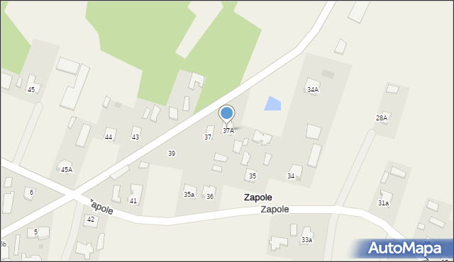 Zapole, Zapole, 37A, mapa Zapole