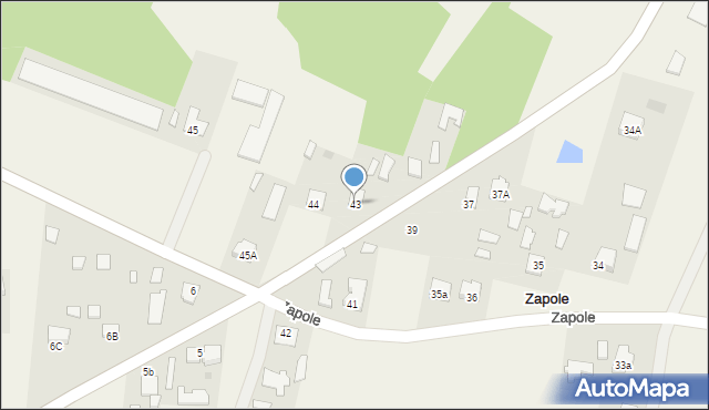 Zapole, Zapole, 43, mapa Zapole