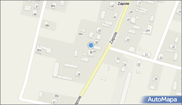 Zapole, Zapole, 36, mapa Zapole