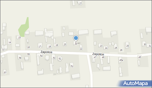 Zapolice, Zapolice, 21, mapa Zapolice