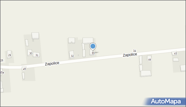 Zapolice, Zapolice, 33, mapa Zapolice