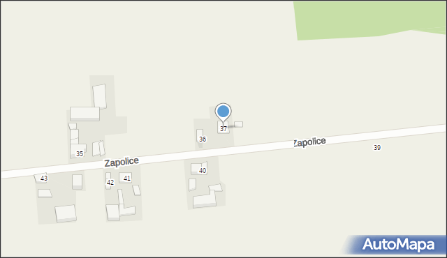 Zapolice, Zapolice, 37, mapa Zapolice