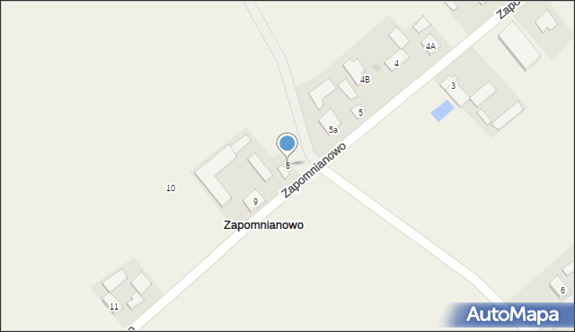 Zapomnianowo, Zapomnianowo, 8, mapa Zapomnianowo