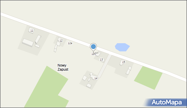 Zapust, Zapust, 12C, mapa Zapust