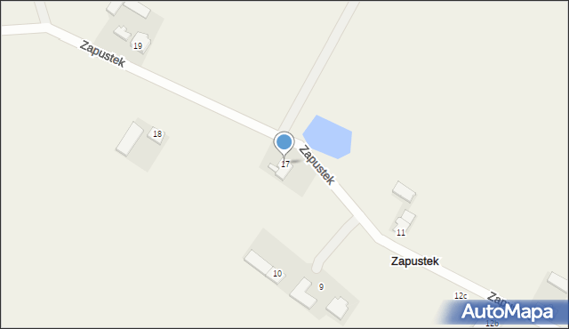 Zapustek, Zapustek, 17, mapa Zapustek