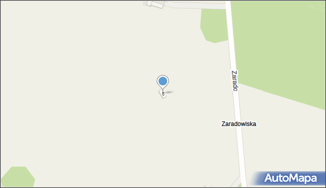 Zaradowiska, Zaradowiska, 8, mapa Zaradowiska