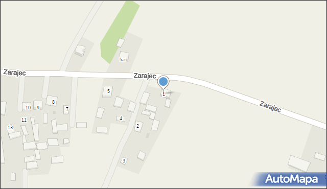 Zarajec, Zarajec, 1, mapa Zarajec