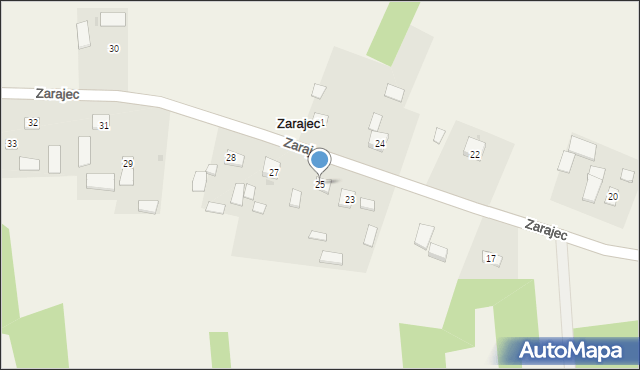 Zarajec, Zarajec, 25, mapa Zarajec