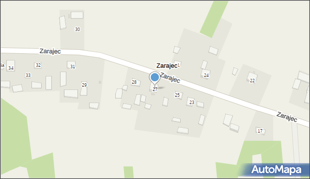 Zarajec, Zarajec, 27, mapa Zarajec