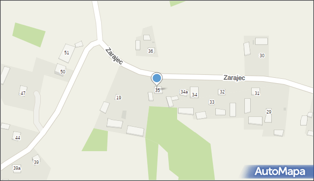 Zarajec, Zarajec, 35, mapa Zarajec