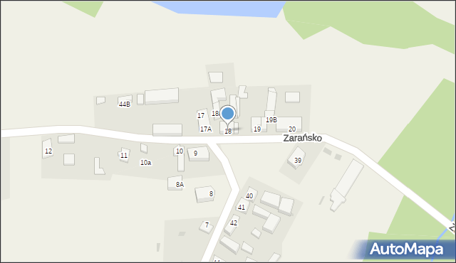 Zarańsko, Zarańsko, 18, mapa Zarańsko