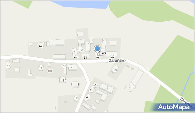 Zarańsko, Zarańsko, 19, mapa Zarańsko