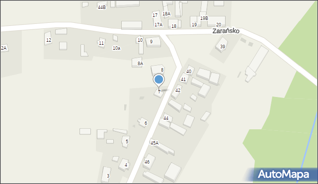 Zarańsko, Zarańsko, 7, mapa Zarańsko