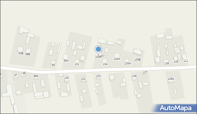 Żarczyce Duże, Żarczyce Duże, 103A, mapa Żarczyce Duże