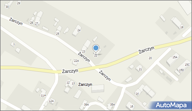 Żarczyn, Żarczyn, 22, mapa Żarczyn