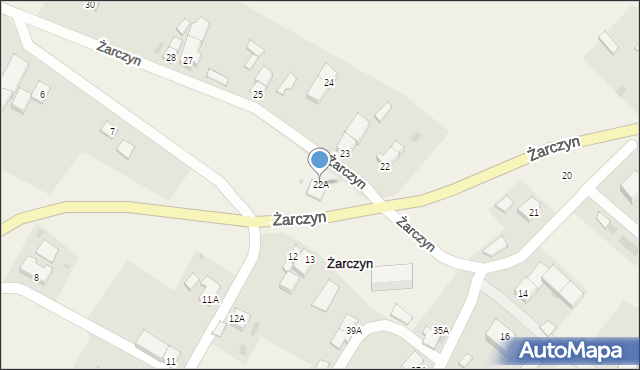 Żarczyn, Żarczyn, 22A, mapa Żarczyn