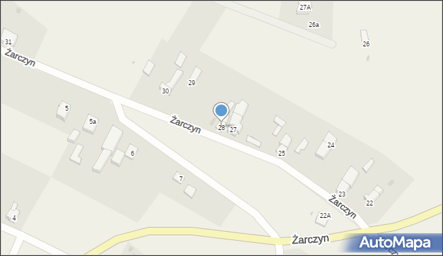 Żarczyn, Żarczyn, 28, mapa Żarczyn