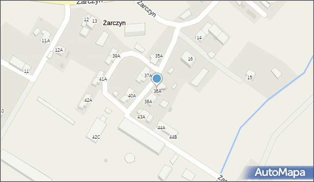 Żarczyn, Żarczyn, 36A, mapa Żarczyn