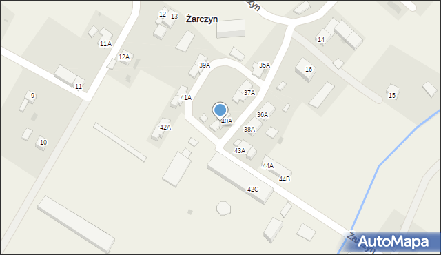 Żarczyn, Żarczyn, 40B, mapa Żarczyn