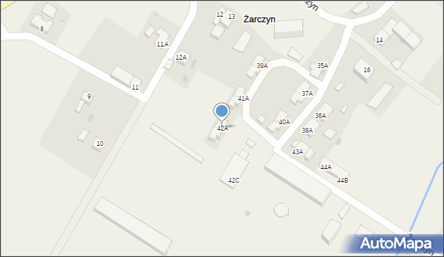 Żarczyn, Żarczyn, 42A, mapa Żarczyn