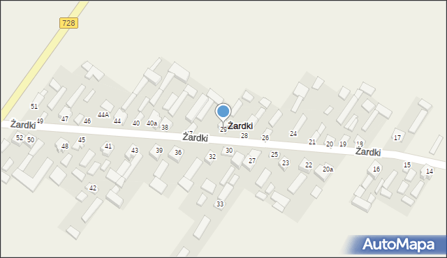 Żardki, Żardki, 29, mapa Żardki