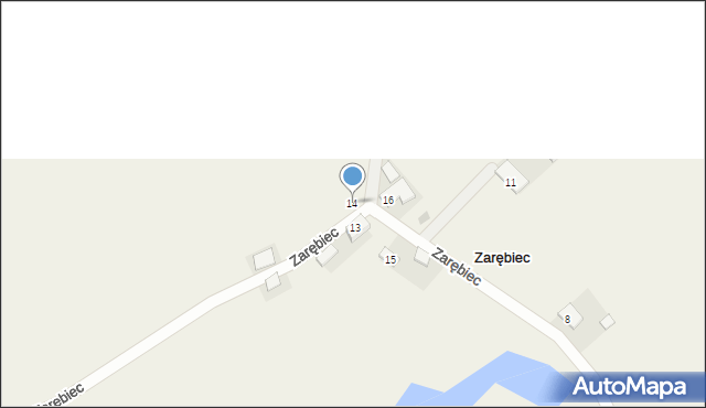 Zarębiec, Zarębiec, 14, mapa Zarębiec