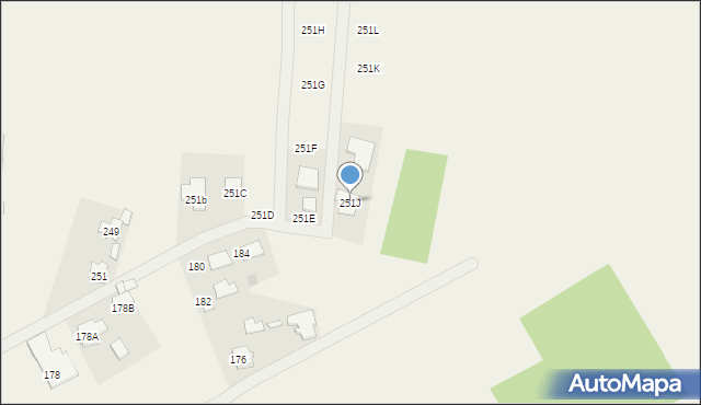 Zarębki, Zarębki, 251J, mapa Zarębki