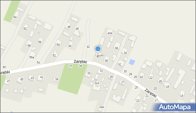 Zarębki, Zarębki, 40, mapa Zarębki