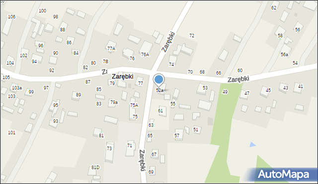 Zarębki, Zarębki, 59a, mapa Zarębki