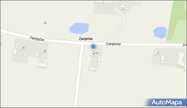 Zarębów, Zarębów, 33, mapa Zarębów